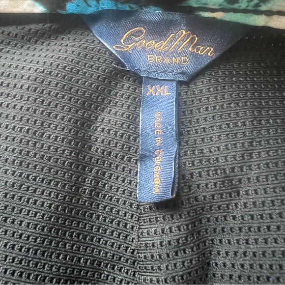 Men’s Good Man Brand Swim Trunks Size XXL Blue Black NWT - Picture 5 of 5